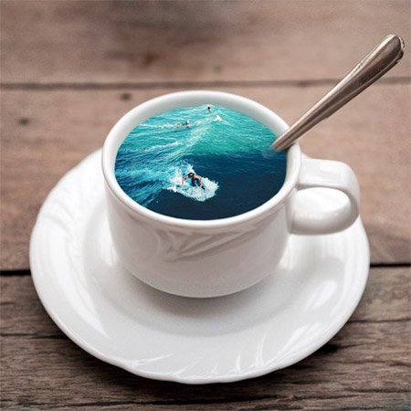 Coffee Cup Surfing