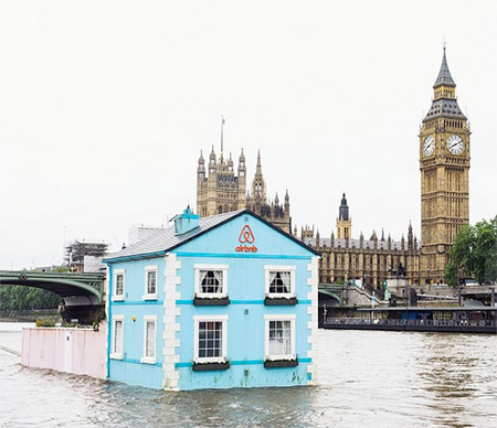 Floating House on the River Thames