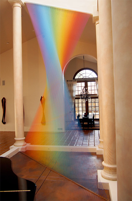 Thread Rainbows by Gabriel Dawe