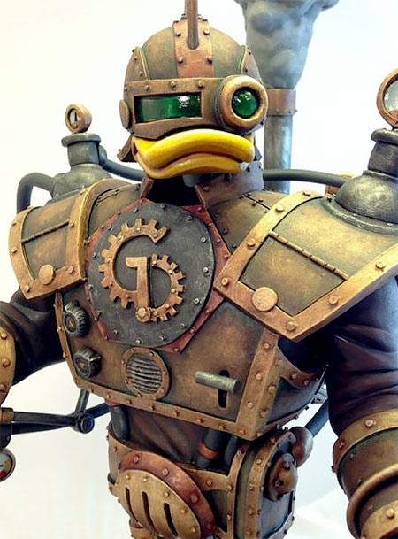 Gizmoduck Sculpture