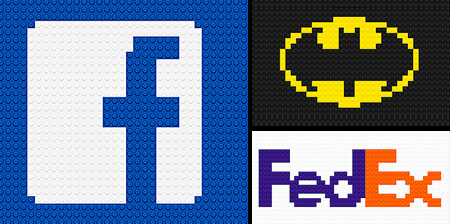Logos Made of LEGO