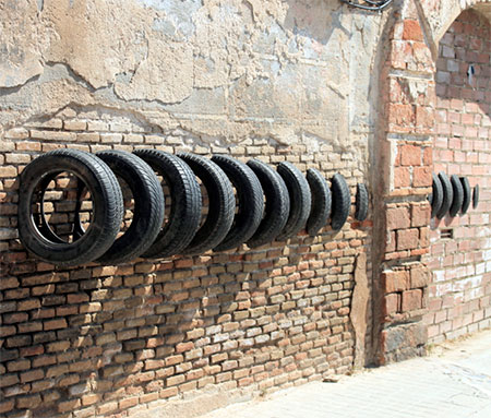 Recycled Tyre Art