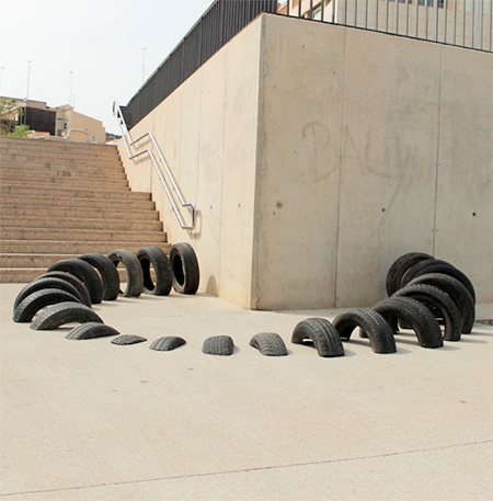 Used Tires Street Art