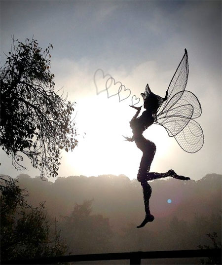 Fantasy Wire Fairies Sculptures