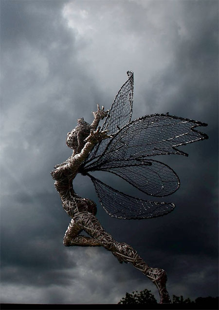 Wire Fairies Sculptures