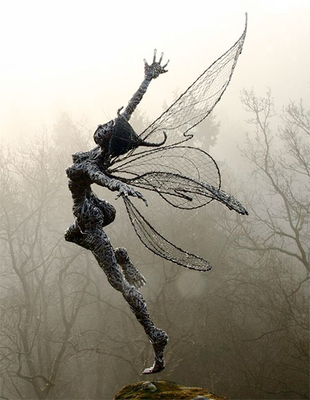 Wire Fairy Sculptures