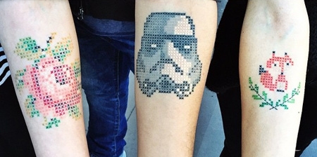 Cross-Stitch Tattoos