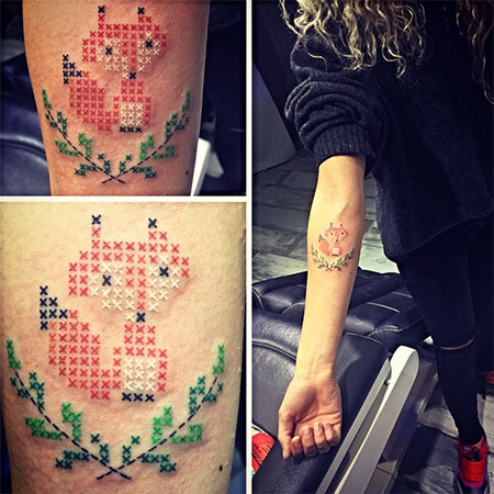 Crossstitched Tattoos