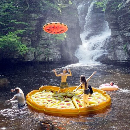 Inflatable Pizza Slice Pool Float