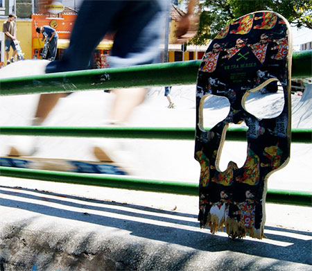 Skateboard Skull