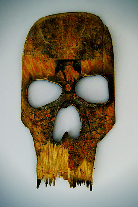 Broken Skateboard Decks Skulls