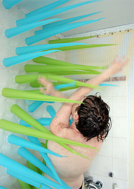 Elisabeth Buecher Spiky Shower Curtain