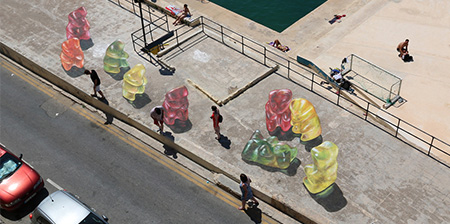 Gummy Bears Street Art