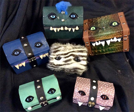 Wayward Leather Design Monster Treasure Chests