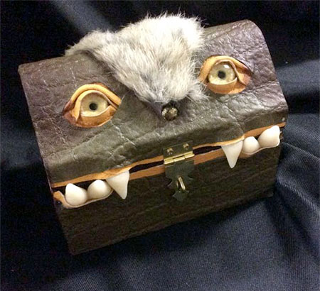 Wayward Leather Design Monster Treasure Chest