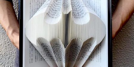 Folded Pages Book Art