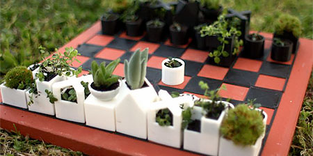 Planter Chess Set