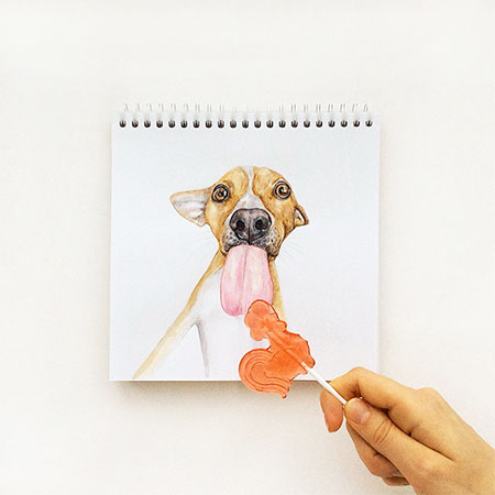 Interactive Dog Drawing