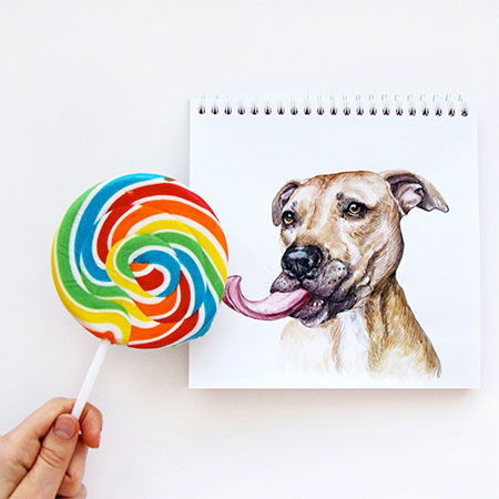 Valerie Susik Interactive Dog Art