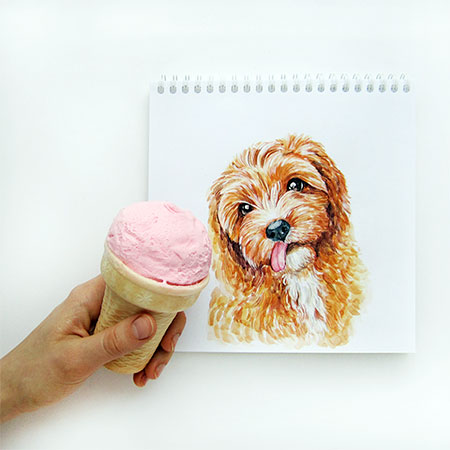 Valerie Susik Interactive Dog Illustrations