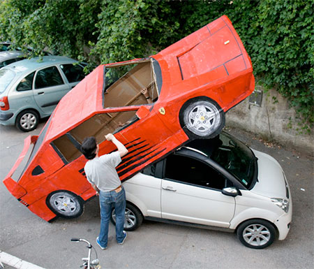 Cardboard Ferrari