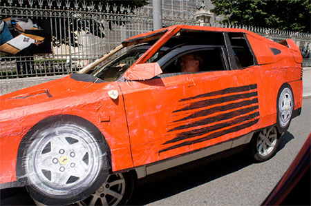 Benedetto Bufalino Cardboard Ferrari