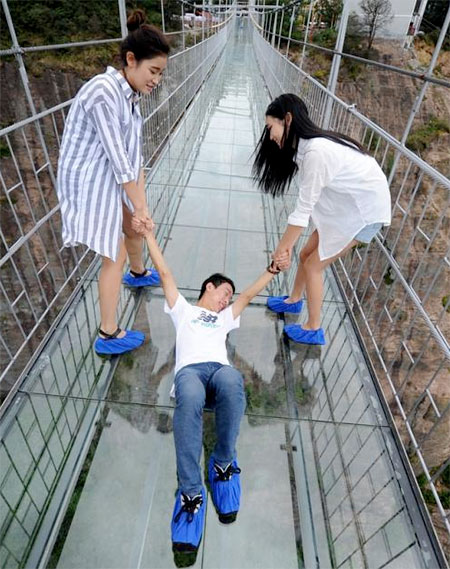 Glass Suspension Bridge