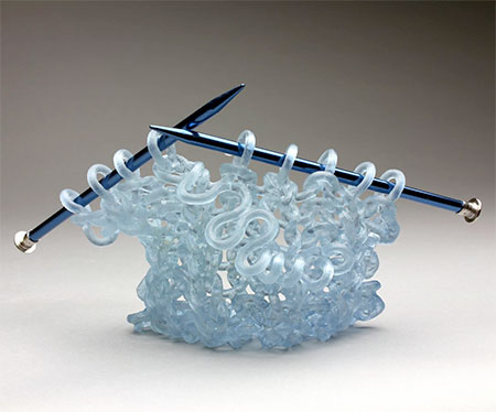 Knitted Glass Sculptures
