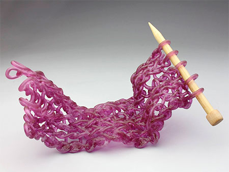 Knitted Glass Sculpture