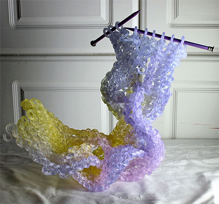 Carol Milne Knitted Glass Sculpture