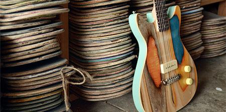 Guitars Made From Skateboards