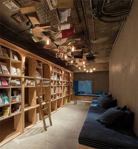 Bookstore Hotel in Japan