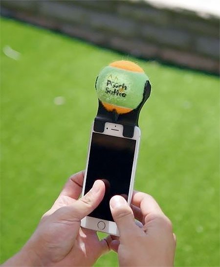 Tennis Ball Phone Attachment