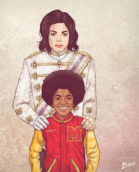 Young and Old Michael Jackson