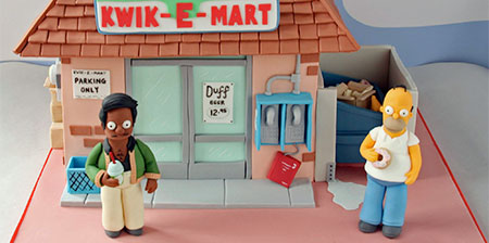 Simpsons Kwik-E-Mart Cake