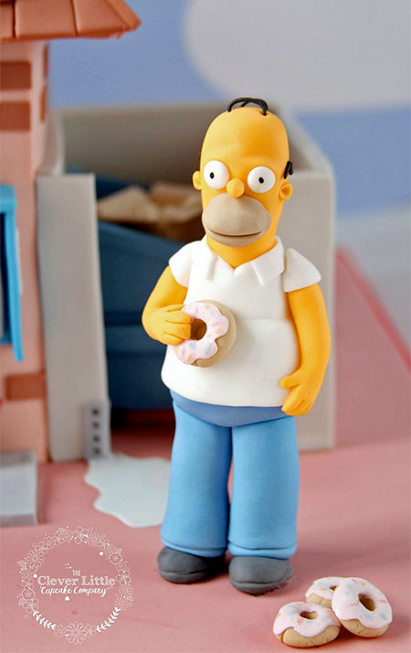 Homer Simpson Cake