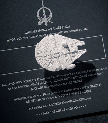 Star Wars Wedding Invite