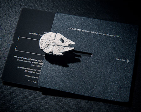 Star Wars Inspired Wedding Invitation