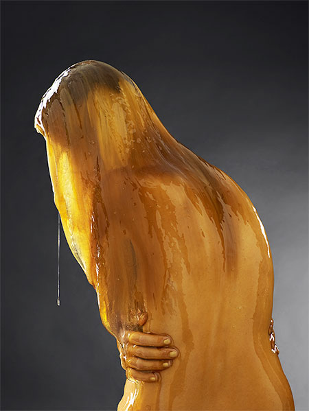 Model Covered in Honey