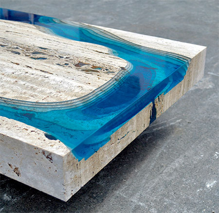 Glass Lagoon Table