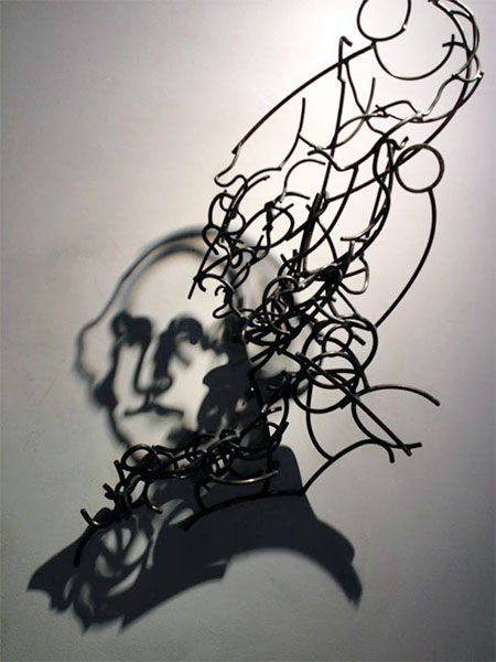 Larry Kagan Wire Shadow Sculptures