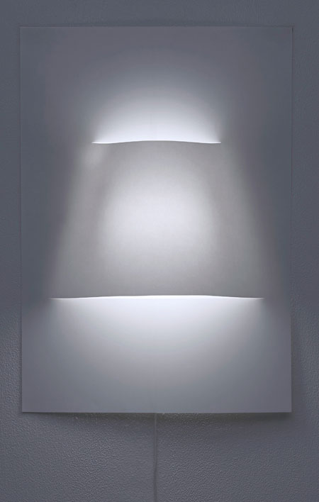 Wall Lamp Made of Paper