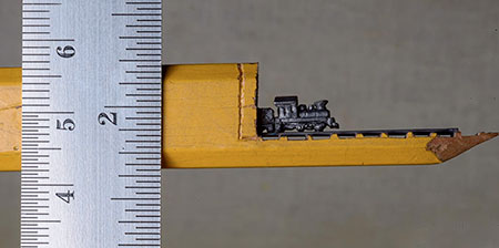 Train Pencil Carving