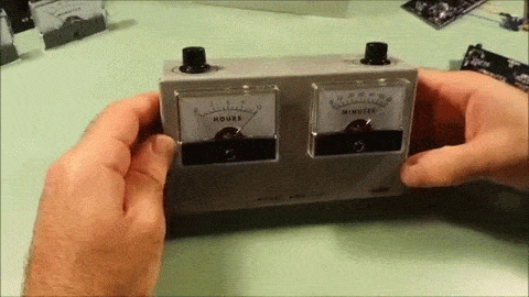 Awkward Engineer Voltmeter Clock