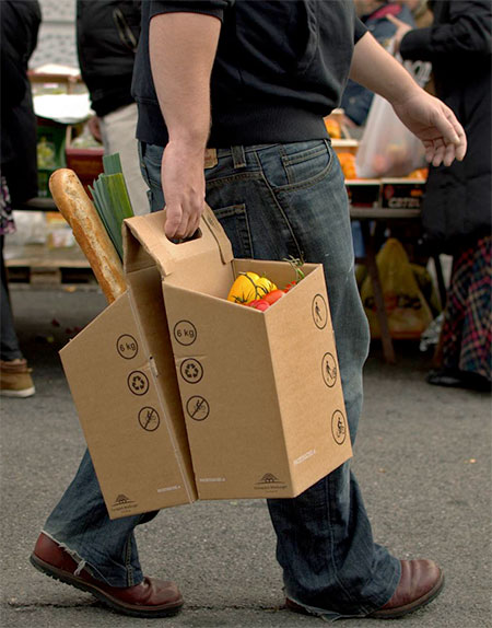 Cardboard Grocery Carrier