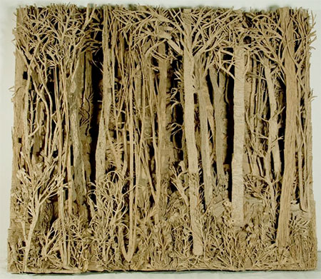 Forest Made of Cardboard