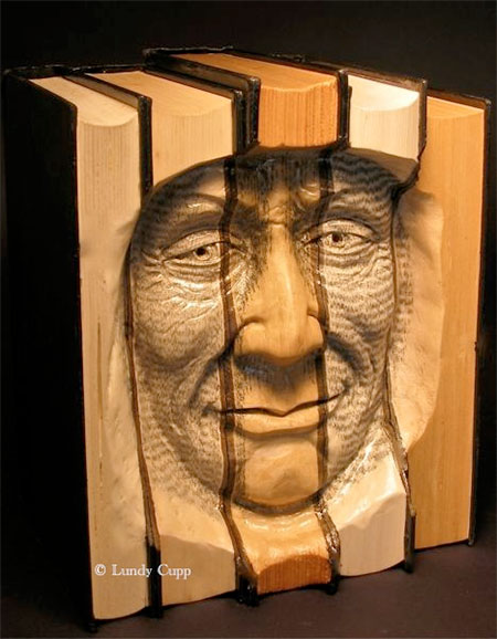 Lundy Cupp Book Carving