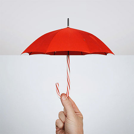 Umbrella Candy Cane