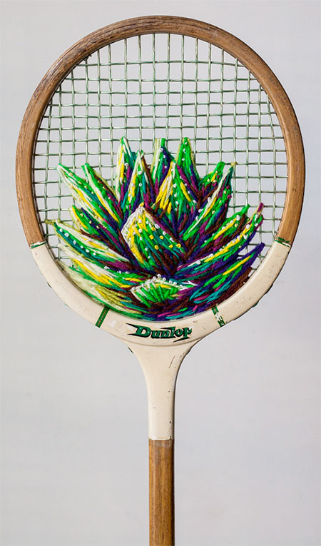 Embroidered Tennis Rackets