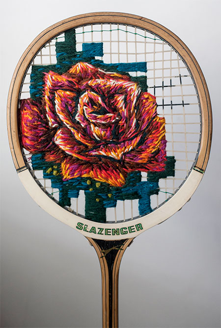 Embroidered Racket